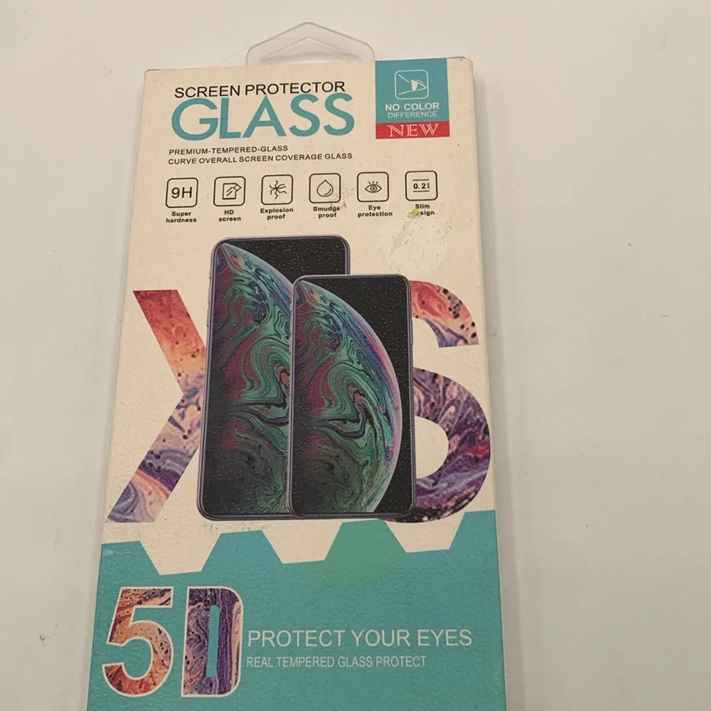 Lot of two iphone XS crative phone case and screen protector new
